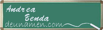 Andrea Benda Visitenkarte